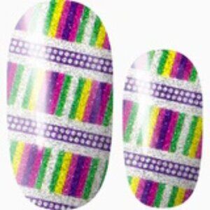 3 For 15 - LILY & FOX - EASTER EXACTLY GLITTER Nail Stickers Wraps Strips